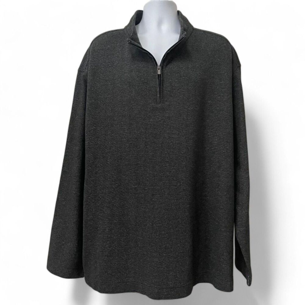 VAN HEUSEN Flex 1/4 Zip Soft Sweater Fleece Pullover Sweater, NWT! Mens XXL